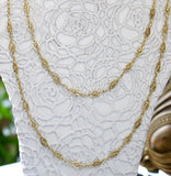 French Gold Necklace ~ 50"