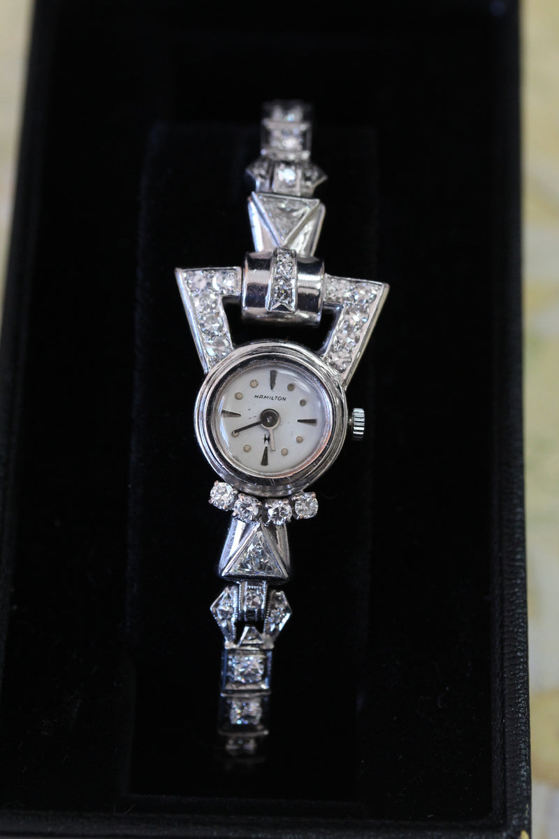 Woman's Hamilton ART DECO Diamond Watch – Fancy Flea Antiques