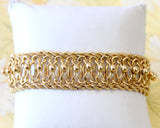 Charm Bracelet with decorative rope edging  ~ Circa 1940's