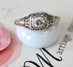Diamond Engagement Ring ~ ANTIQUE
