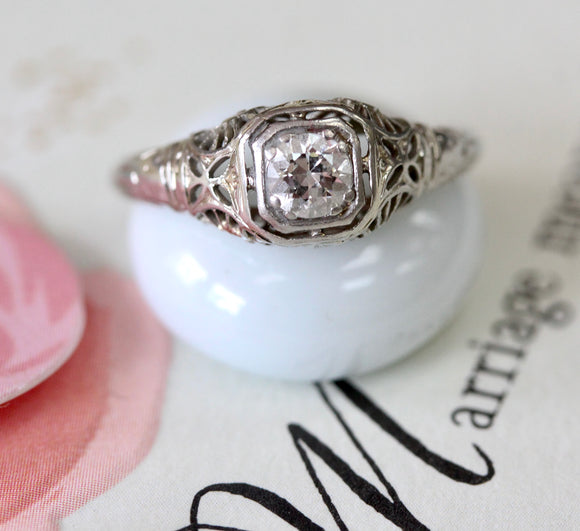 Diamond Engagement Ring ~ ANTIQUE