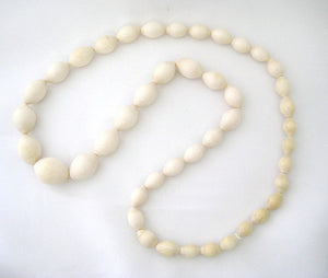 30" Graduated Ivory Beads