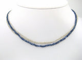 Seed Pearls and Sapphire Beads Necklace