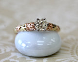 Jabel Flower Diamond Solitaire Ring