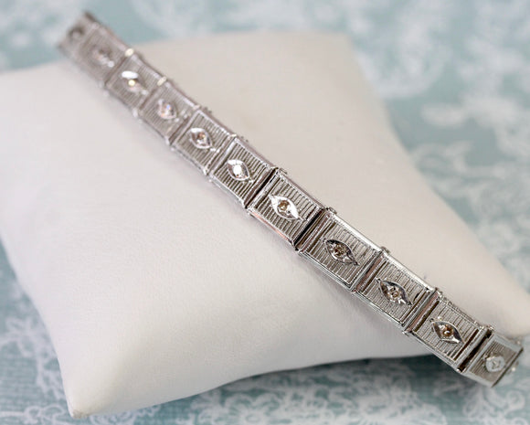 Delightful ~ Diamond VINTAGE Bracelet