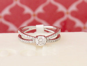 Lovely ~ Diamond Engagement Ring with a Contemporary Flare