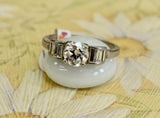 .90 Round Center Diamond Engagement Ring