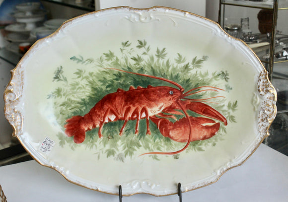 Antique ~ Collectible 11 Piece Lobster Dinnerware/serving Set, Limoges - France