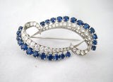 Ceylon Sapphire & Diamond Pin ~ Circa 1930's