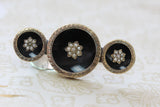 Onyx & Pearl Pin ~ VICTORIAN