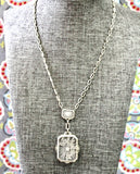 Crystal & Diamond VINTAGE Necklace