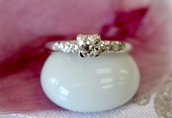 Platinum Engagement Ring ~ VINTAGE