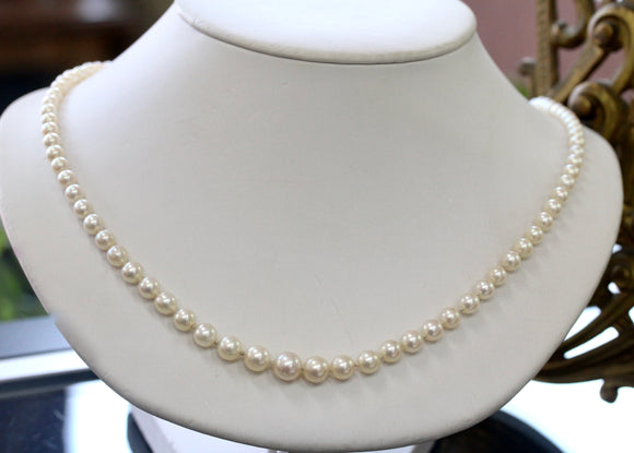 Cultured Pearl Necklace ~ CLASSIC