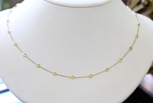 Peridot Necklace ~ Adjustable Length