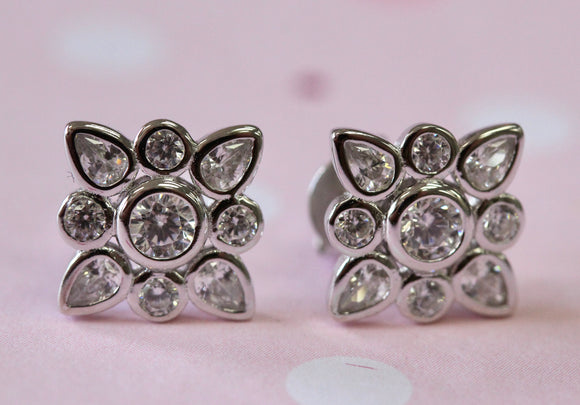Sterling Silver & Cubic Zirconia Earrings