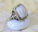 Two- Tone Opal Ring ~ ANTIQUE