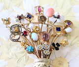 VINTAGE Pin featuring a variety of collectible Stick Pins
