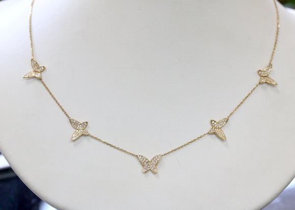 Diamond BUTTERFLY Necklace