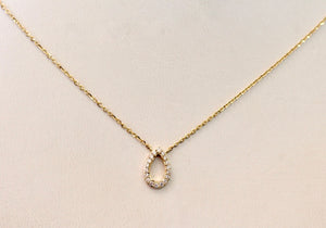 Diamond Pendant Necklace ~ Yellow Gold