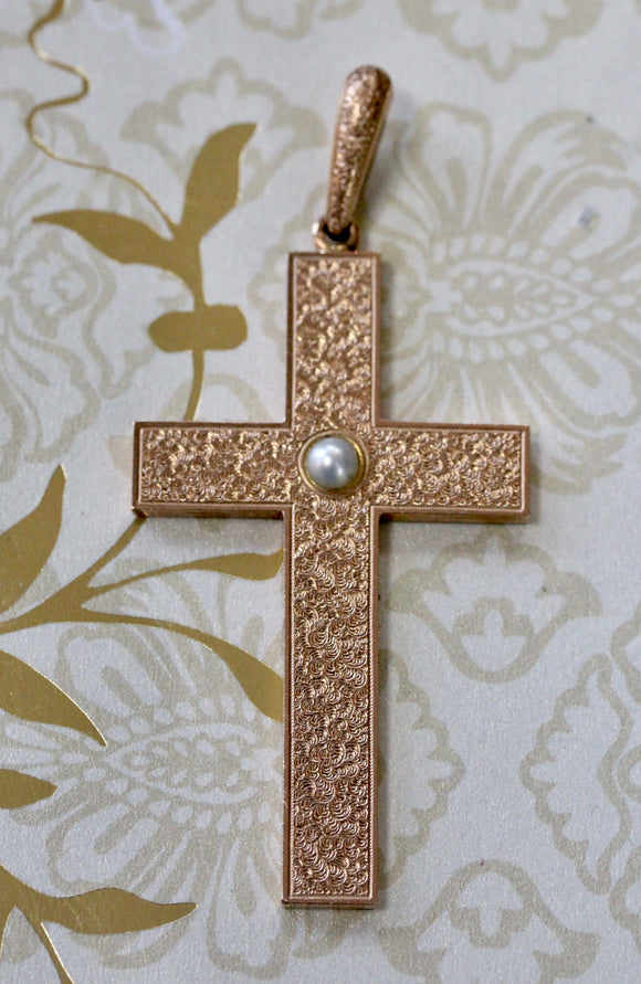 German Made Cross Pendant ~ Circa 1889