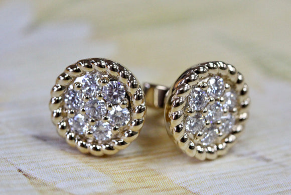 Diamond Stud Earrings ~ TIMELESS