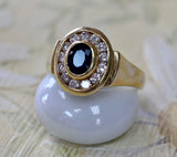 Sapphire & Diamond Ring ~ ESTATE