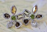 Diamond & Genuine Stone Earrings