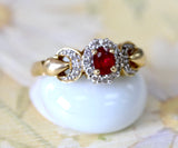 Natural Ruby & Diamond Ring