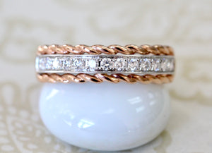 Rose Gold Diamond Band