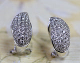 Diamond Pave Huggie Style Earrings