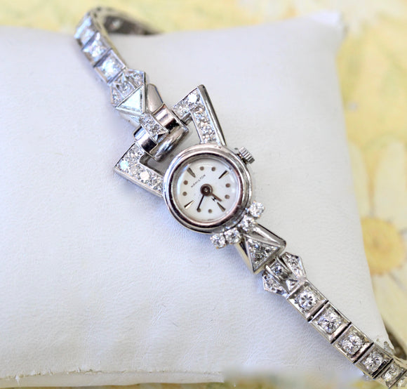 Woman's Hamilton ART DECO Diamond Watch