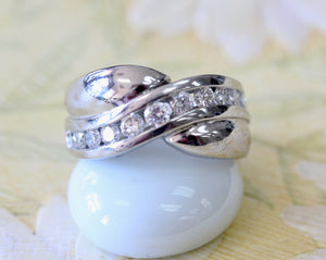 Diamond Platinum Ring ~ Contemporary