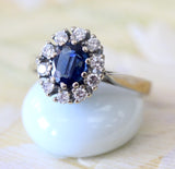 Oval Sapphire & Diamond Ring ~ ESTATE