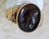 Stone Cameo Ring ~ VICTORIAN