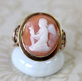 Shell Cameo Ring ~ VINTAGE