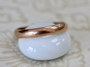 Rose Gold ANTIQUE Russian Band