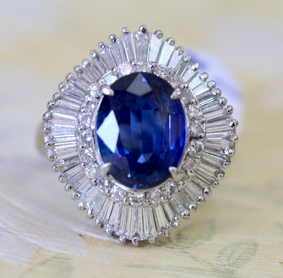 Sapphire & Diamond Ring ~ FABULOUS