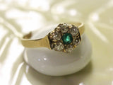 Emerald & Diamond Ring ~ CIRCA 1875