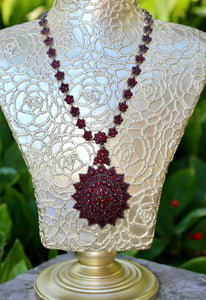 Antique 3 Piece Garnet Neckpiece