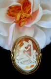 Cameo Pin with Cherub ~ VINTAGE