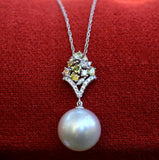 South Sea Pearl & Diamond Necklace