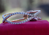 Diamond Bangle Bracelet ~ Rose Gold