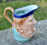Majolica Double Face Jug ~ ANTIQUE