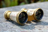 Mother of Pearl & Brass OPERA Glasses  ~ Antique
