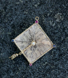 Graduation Cap Charm / Pendant ~ Pearl Center
