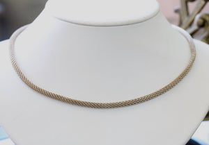 Sterling Silver Woven Chain ~ VINTAGE