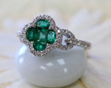Emerald Ring & Diamond Ring