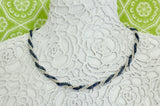 Seed Pearl & Sapphire Bead Necklace ~ VINTAGE