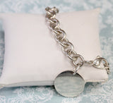 TIFFANY & Co.  ~ Sterling Silver Bracelet with Tiffany Charm