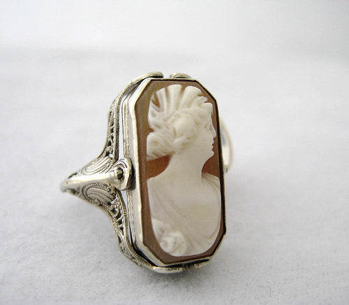 Cameo to Onyx Flip Ring